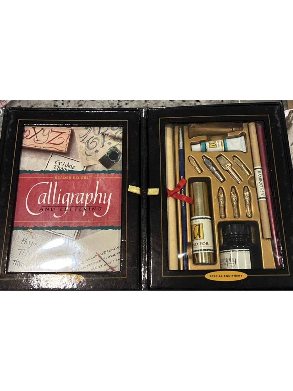 Calligraphy and Lettering Set - Black & Gold